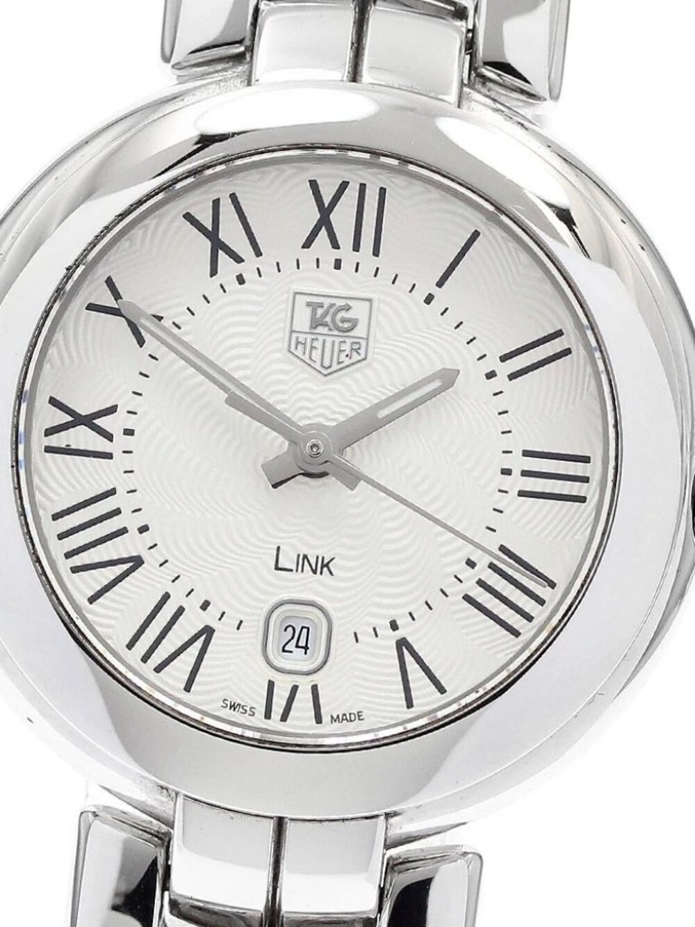 TAG HEUER Link Ready WAT1416 Date Silver Dial Quartz Ladies Watch_917399